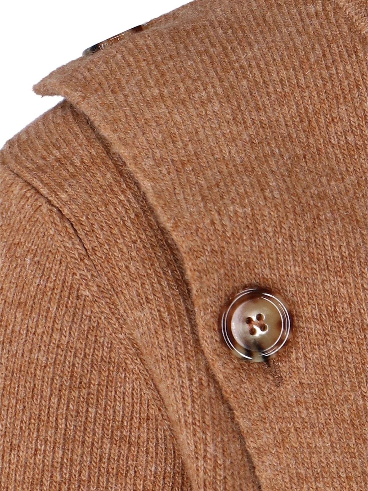 DOUBLE-BREASTED V-NECK PULLOVER - 5