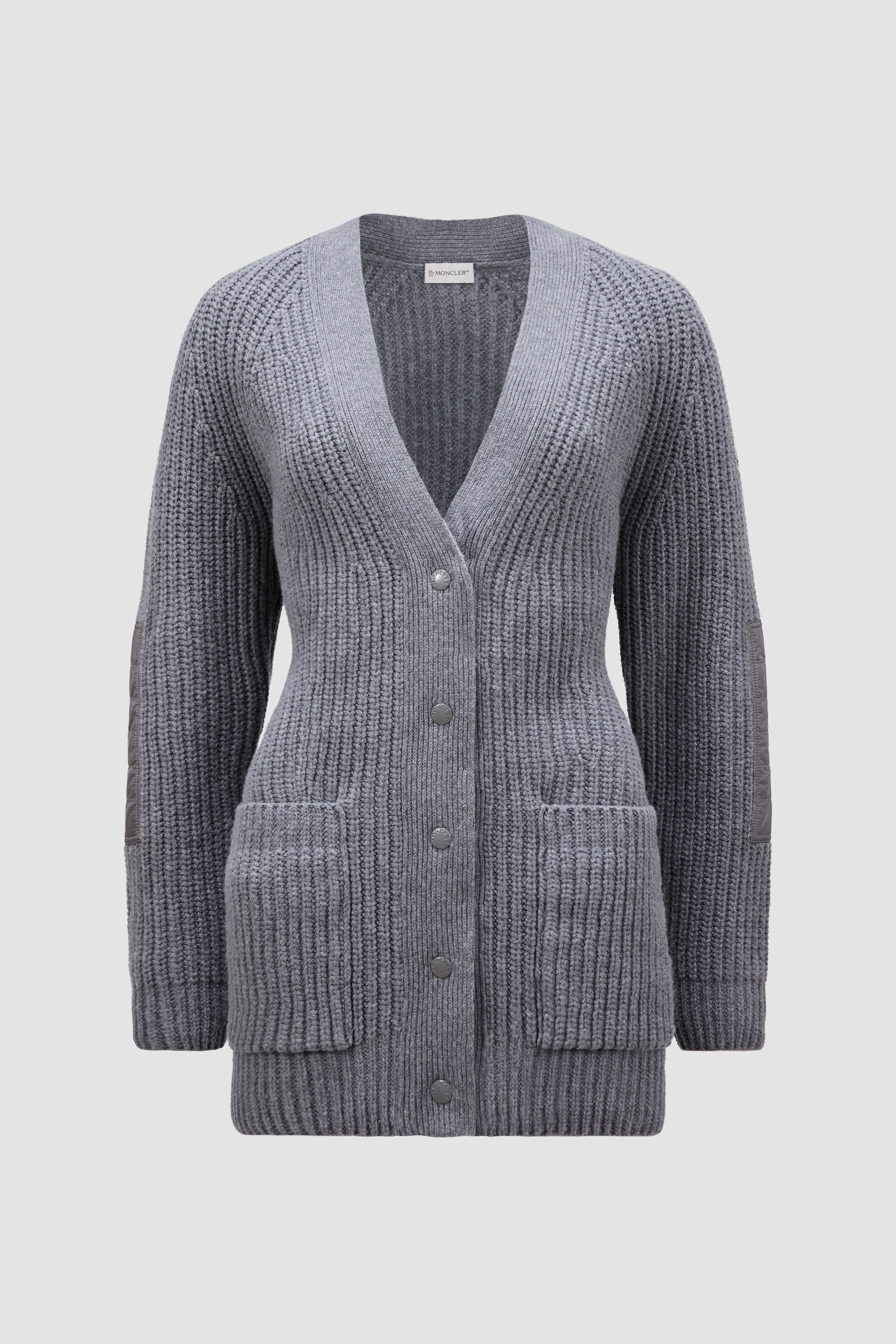 Padded Wool Long Cardigan - 1