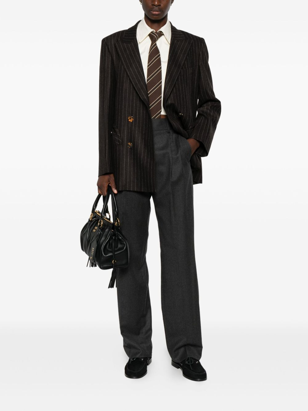 pinstripe blazer - 2