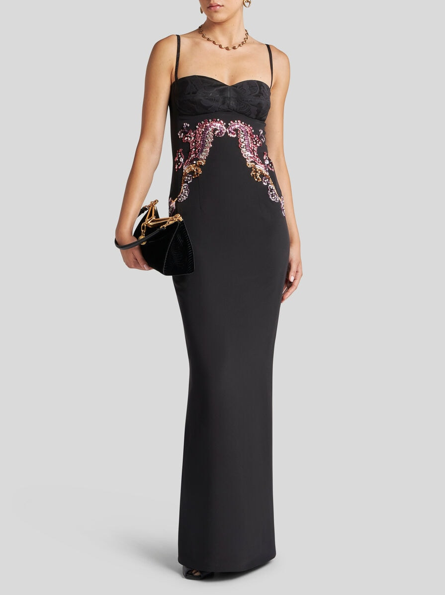 EMBROIDERED SILK DRESS - 3