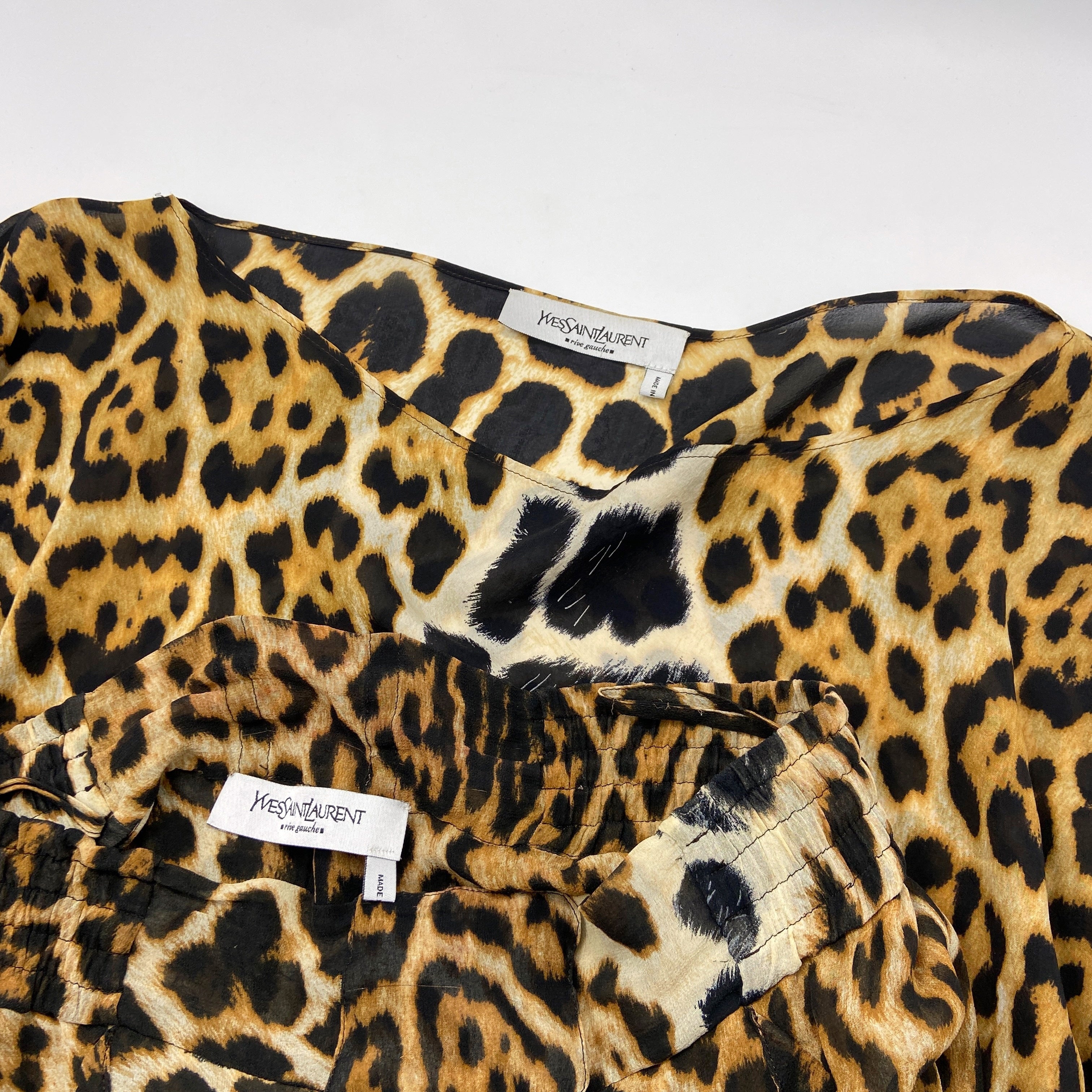 Yves Saint Laurent Rive Gauche Spring 2002 Tom Ford Iconic Runway Leopard/ Cheetah Print Oversized S - 13