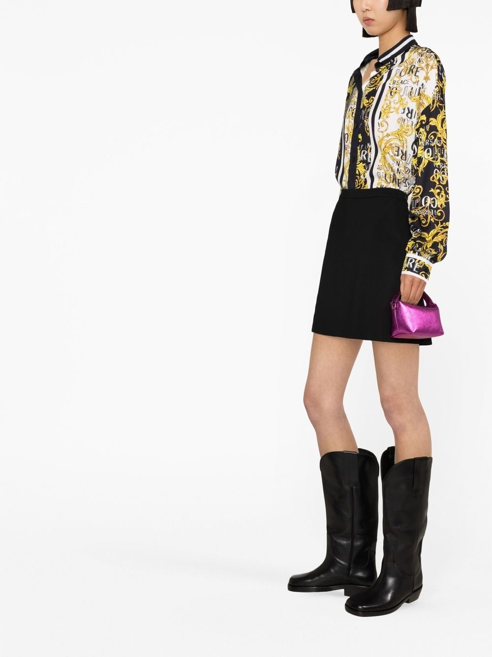 Barocco print blouse - 3