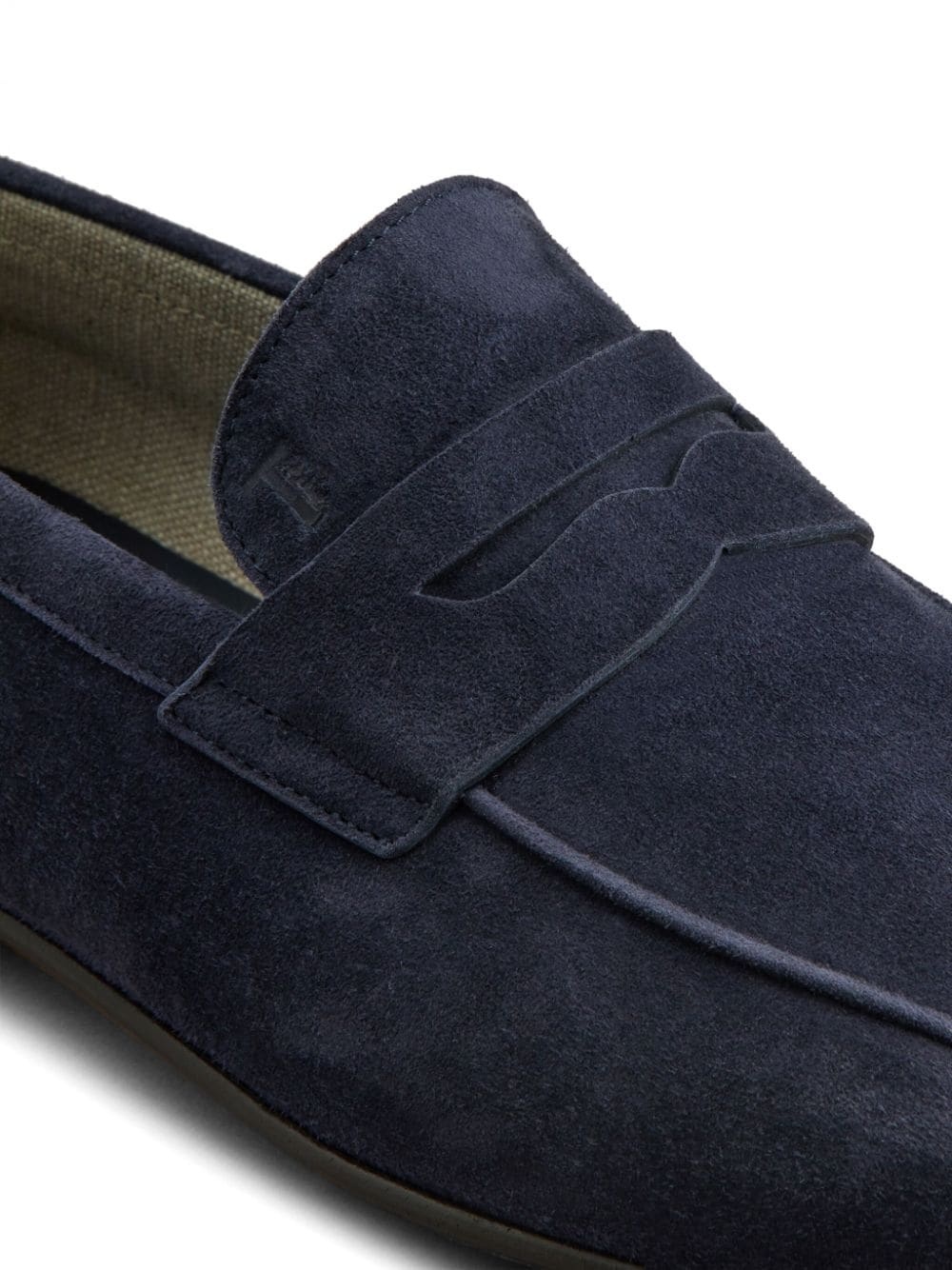 flat rubber sole suede loafers - 5