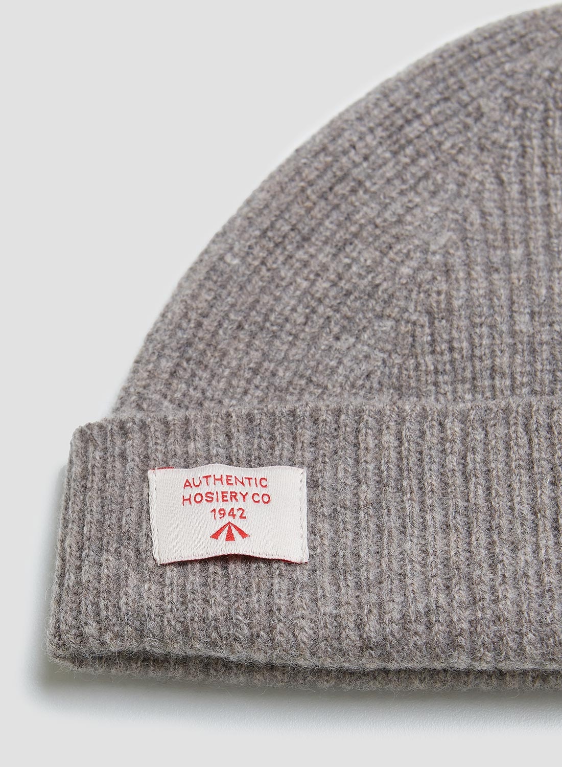 Lambswool Beanie in Vole Grey - 2