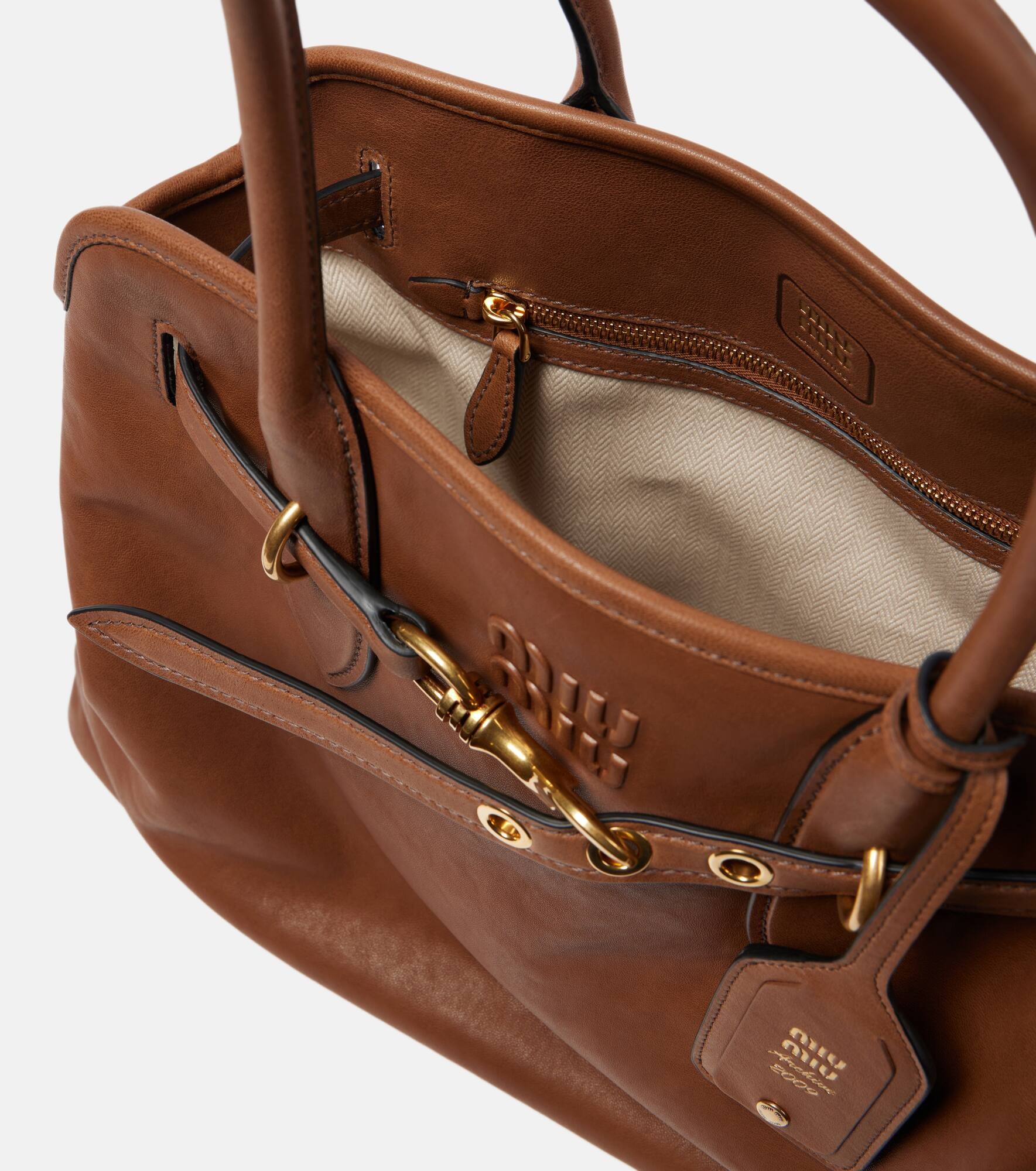 Aventure Large leather tote bag - 3