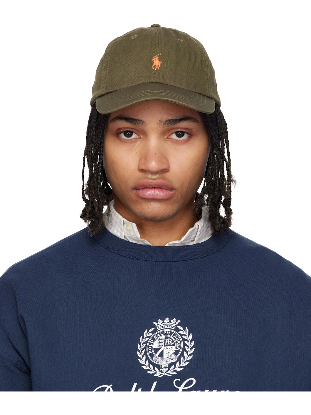 Khaki 'The Iconic' Cotton Chino Ball Cap - 1