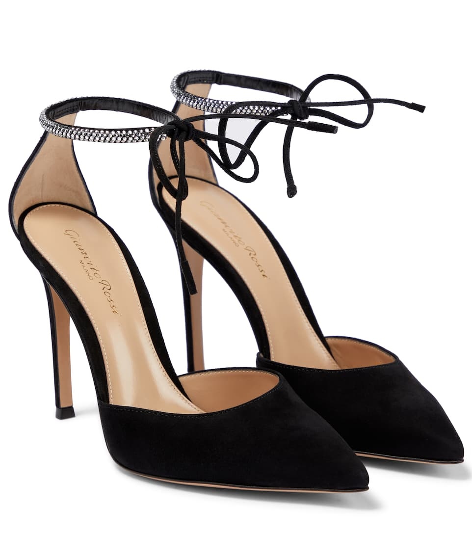 Montecarlo D'Orsay 105 suede pumps - 1