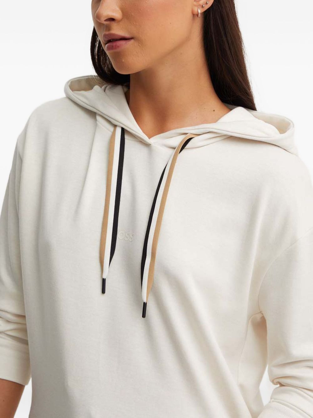 logo-print long-sleeve hoodie - 4