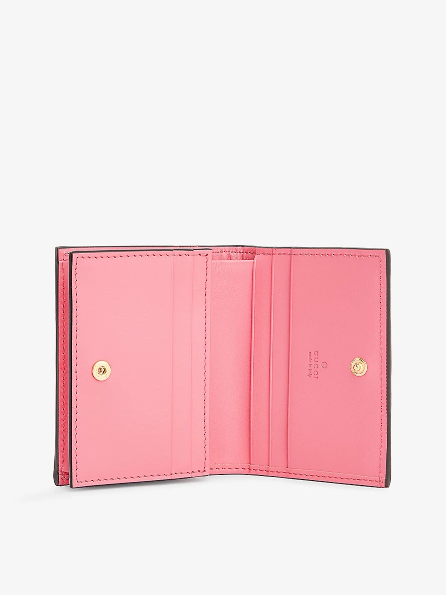 GUCCI Blondie embellished textured-leather wallet