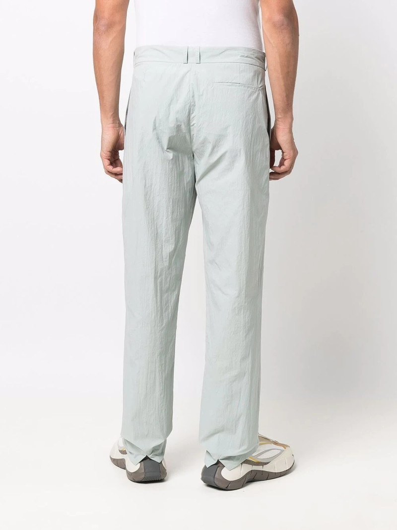 slit-detail straight-leg trousers 4