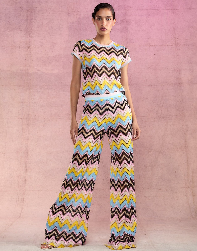 Zigzag Knit Pants 1