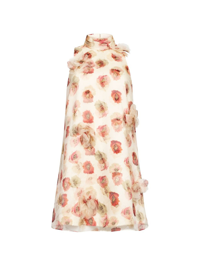floral appliqué dress 1
