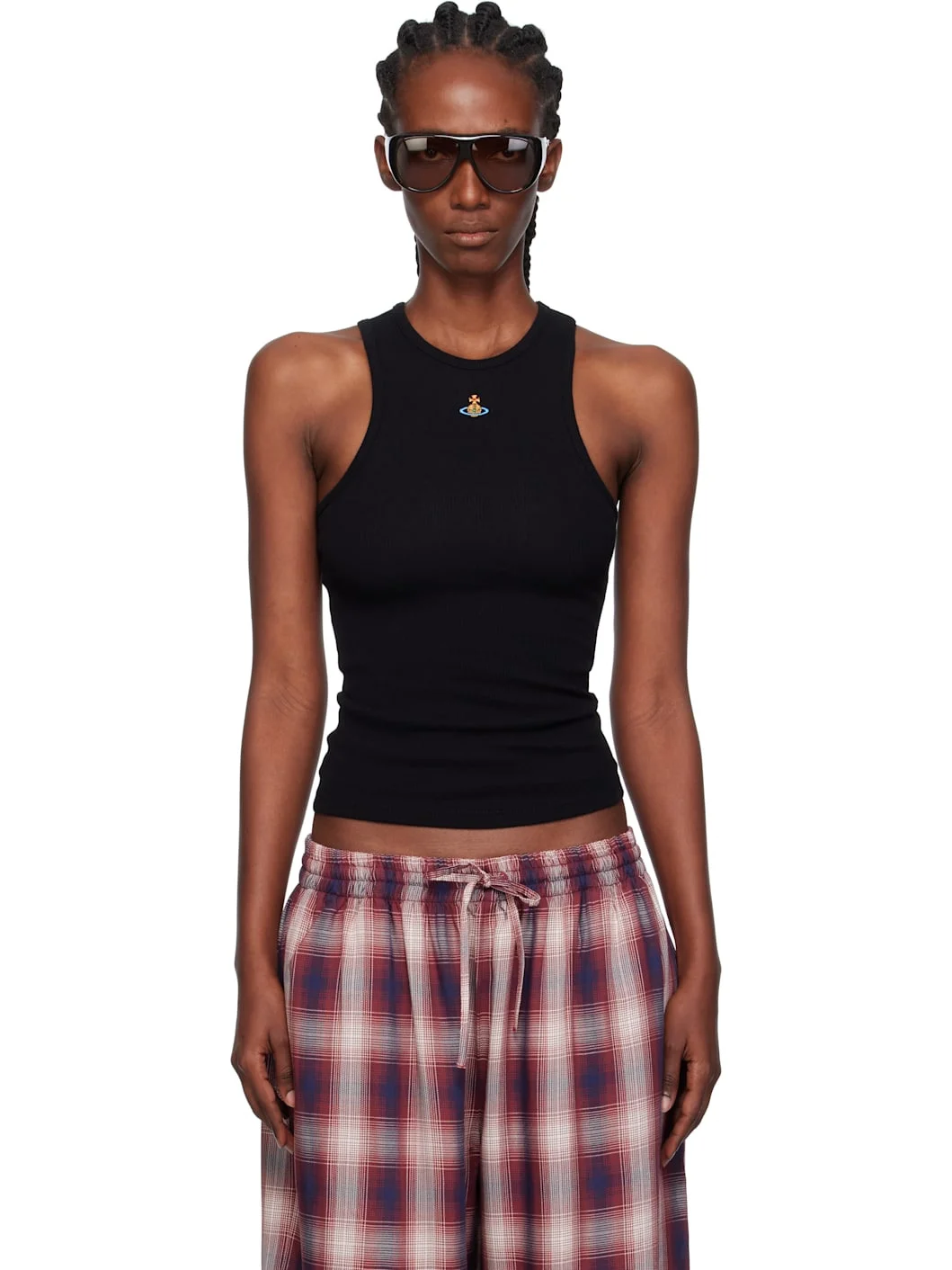 Black 90s Vest Tank Top - 1