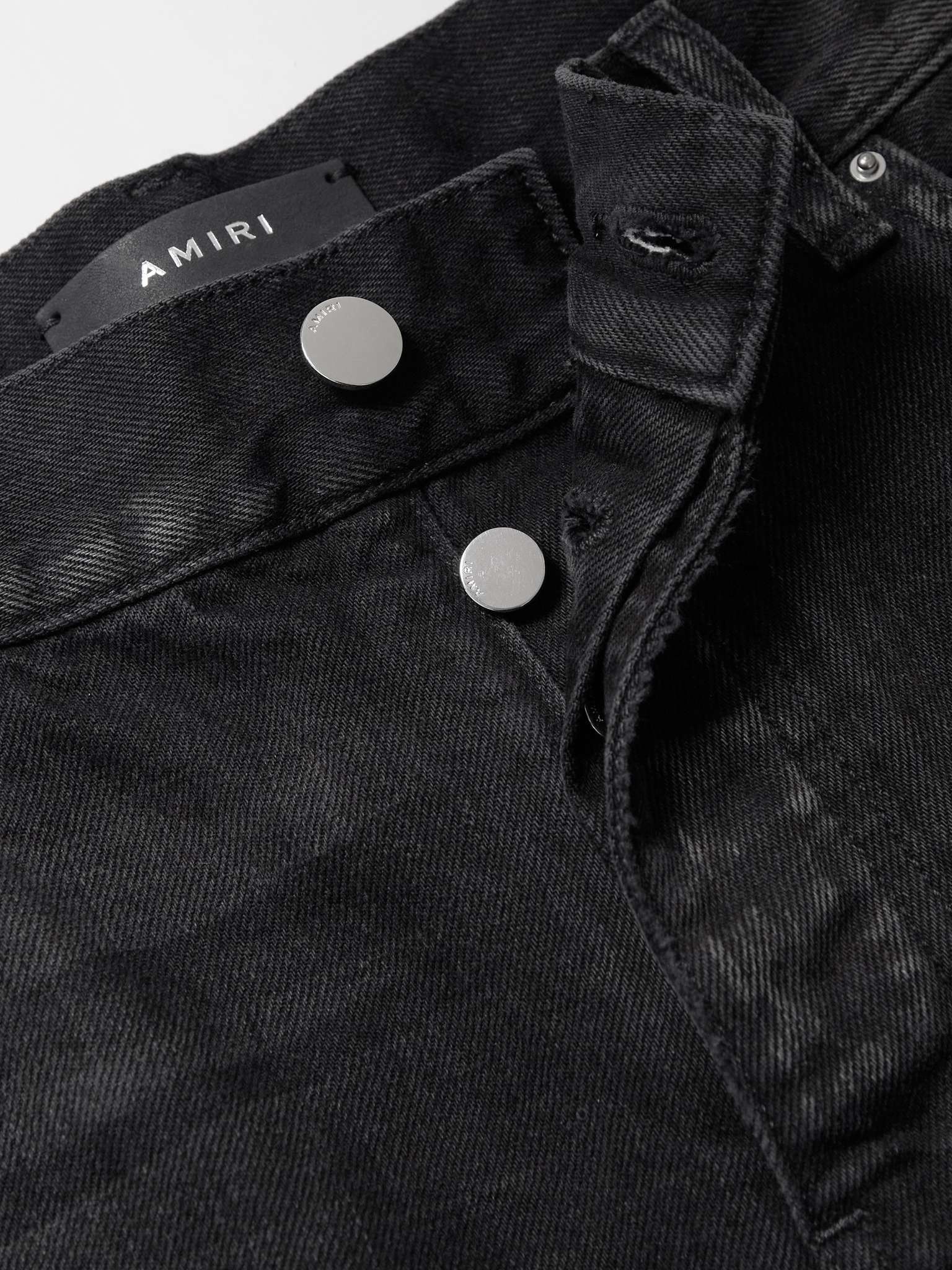Straight-Leg Logo-Appliquéd Distressed Jeans - 3