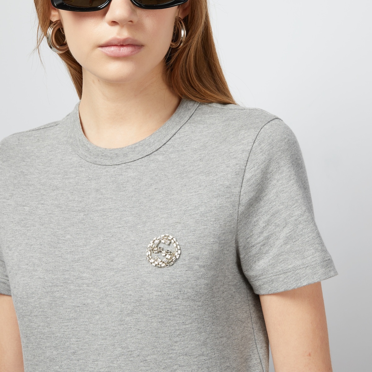 Cotton jersey T-shirt with embroidery - 3
