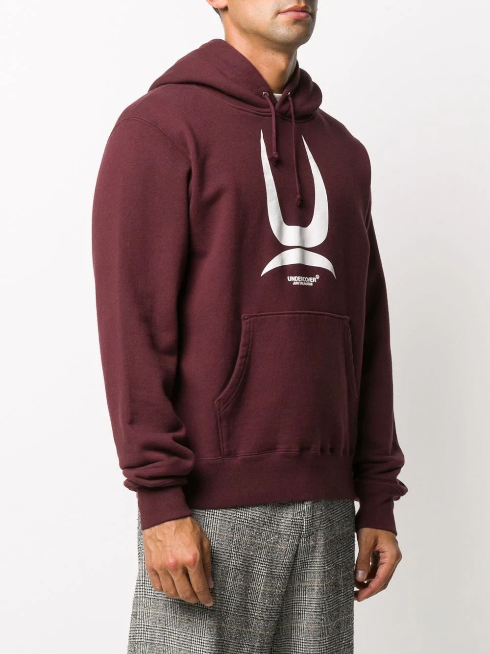 logo drawstring hoodie - 3