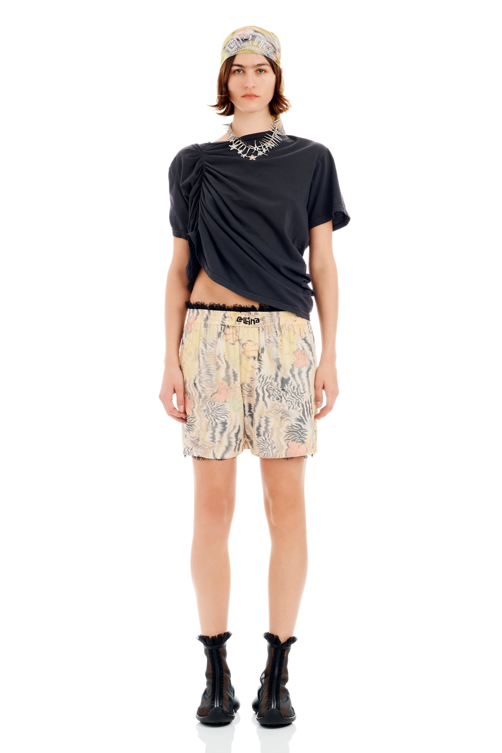 WASHED ZEBRA FLORAL ODEON BOXER - 4