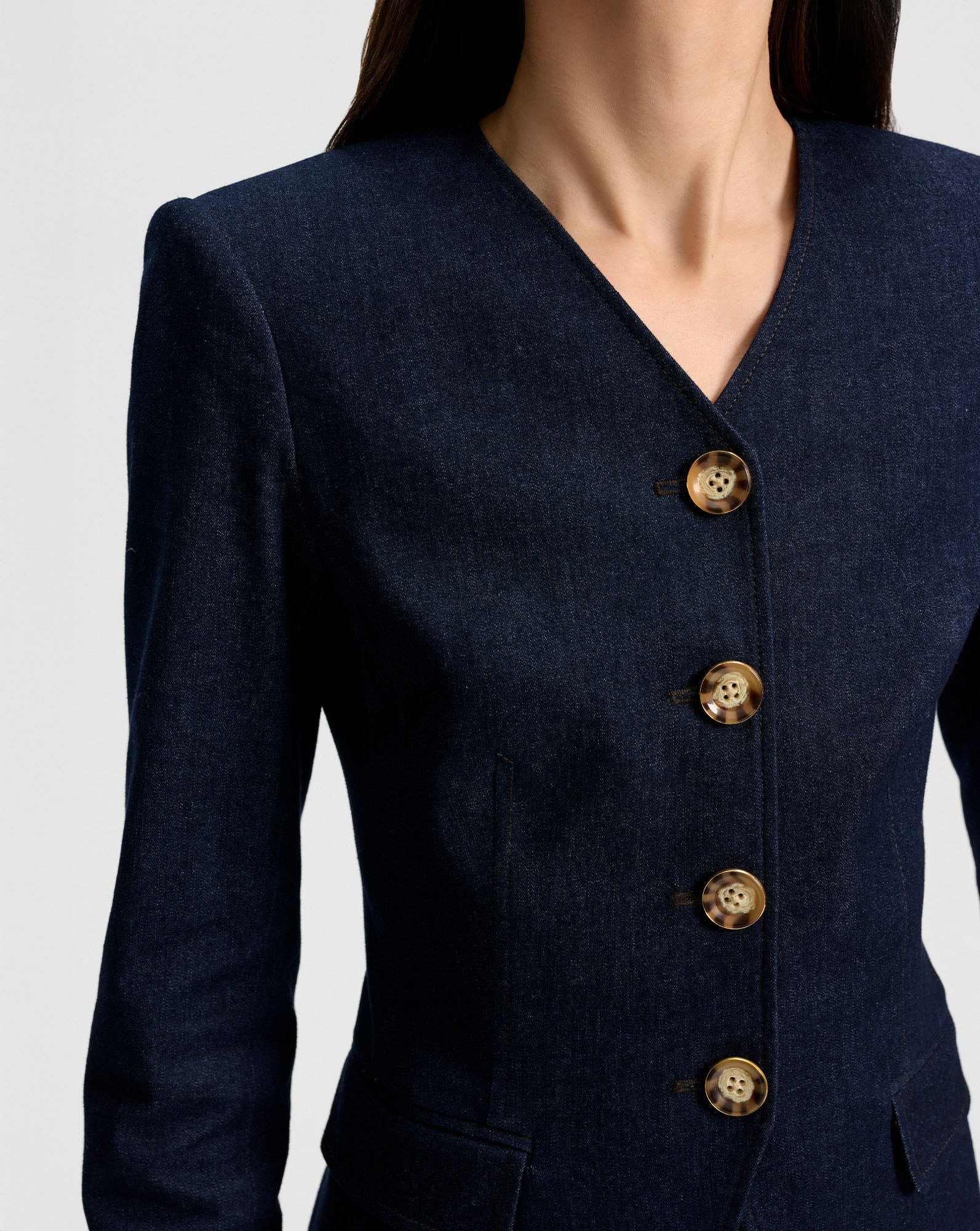 CYNTHIA TAILORED DENIM JACKET - 7