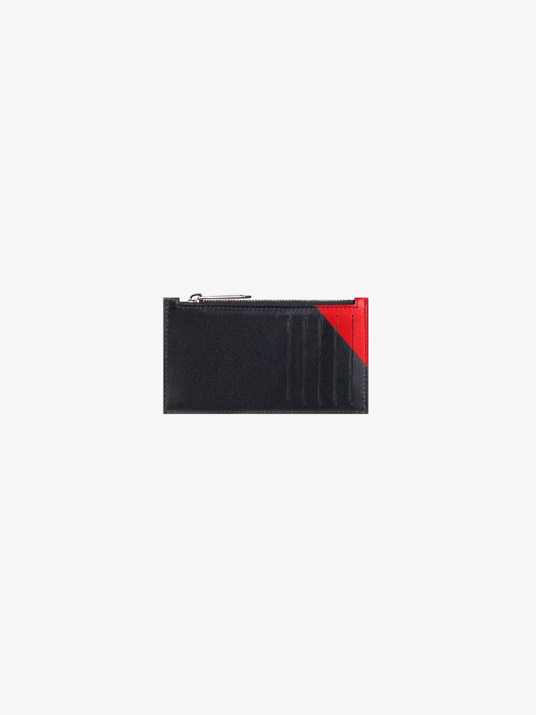 GIVENCHY zipped card holder in leather - 3