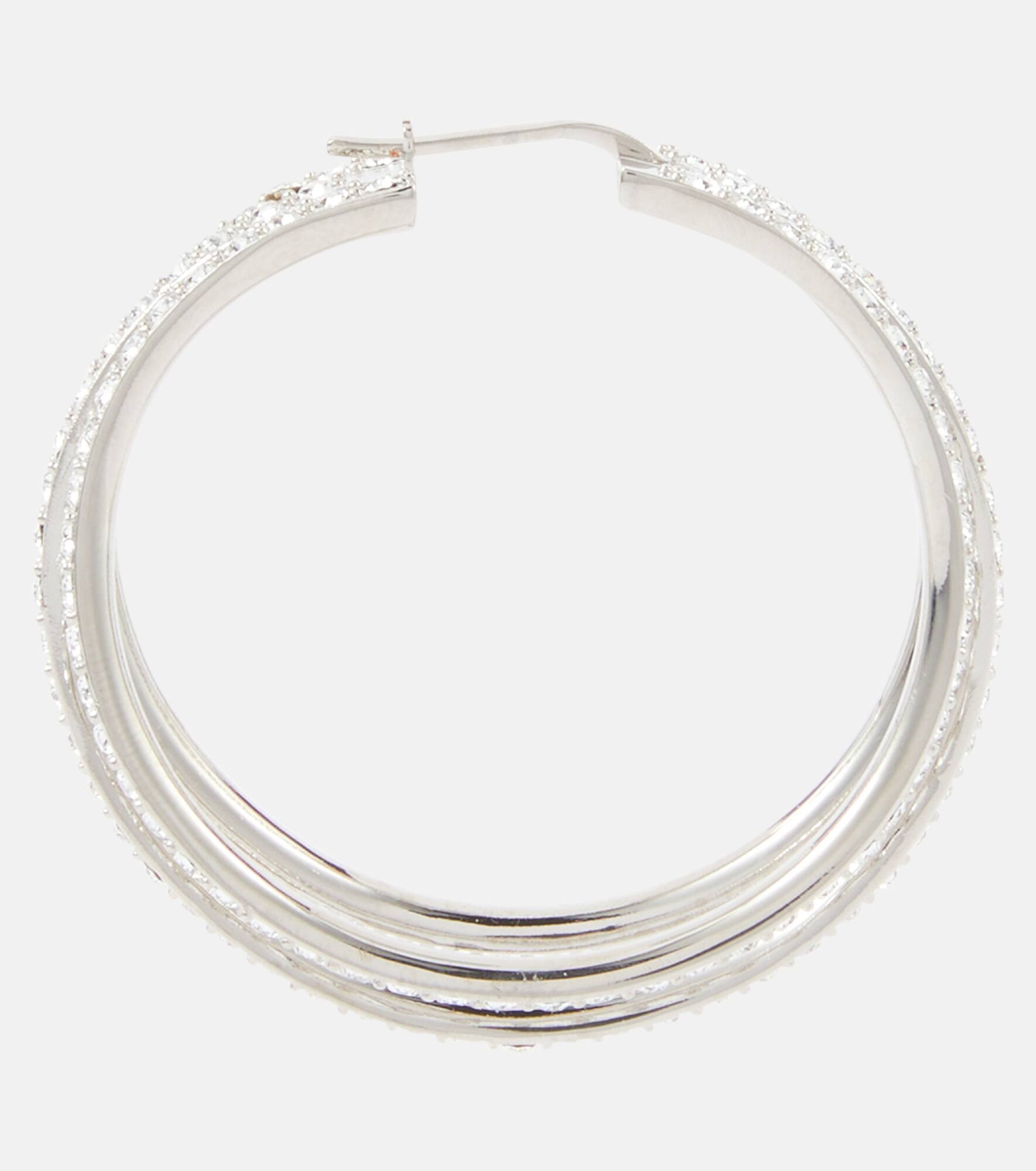Vittoria crystal-embellished hoop earrings - 2