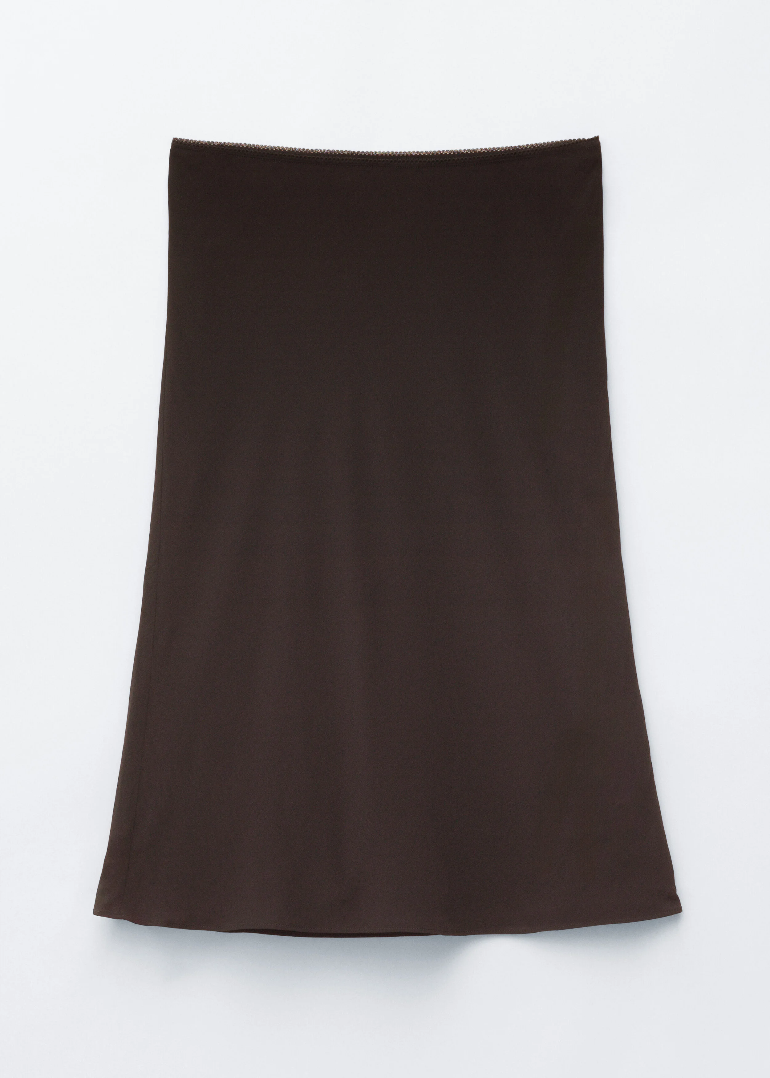 Knee-Length Slip Skirt - 1
