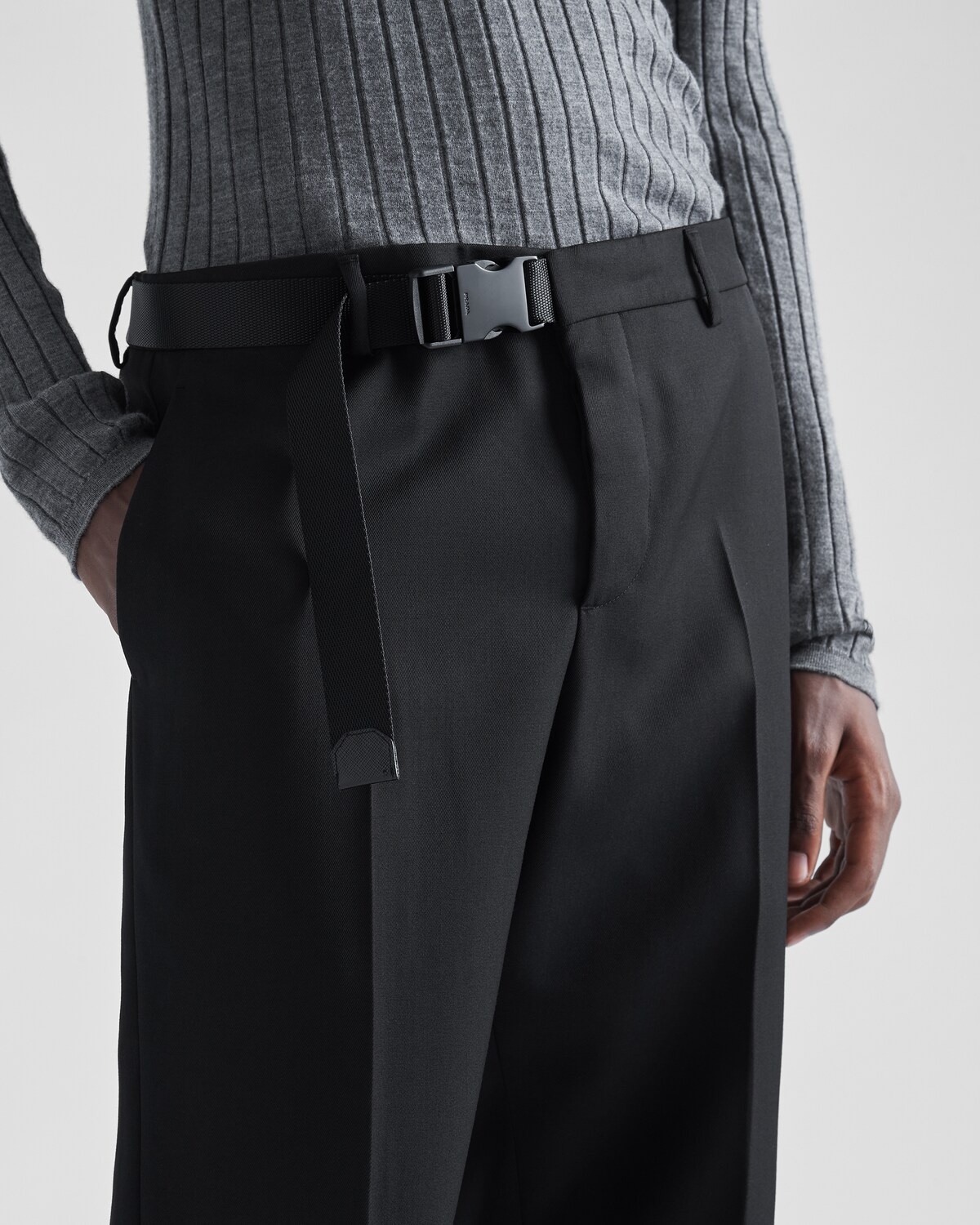 Wool gabardine pants - 3