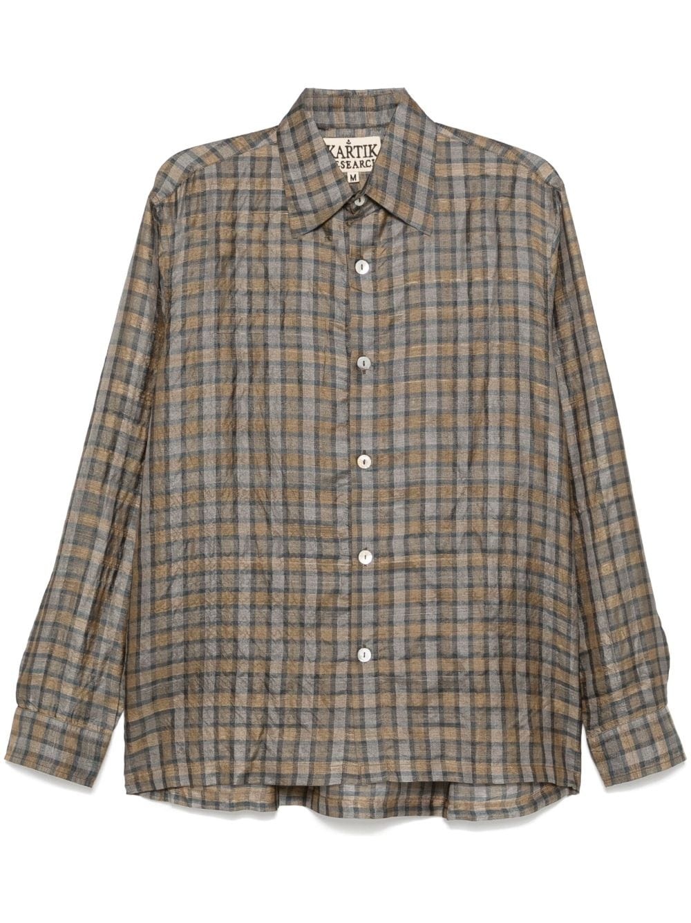 check-pattern shirt - 1