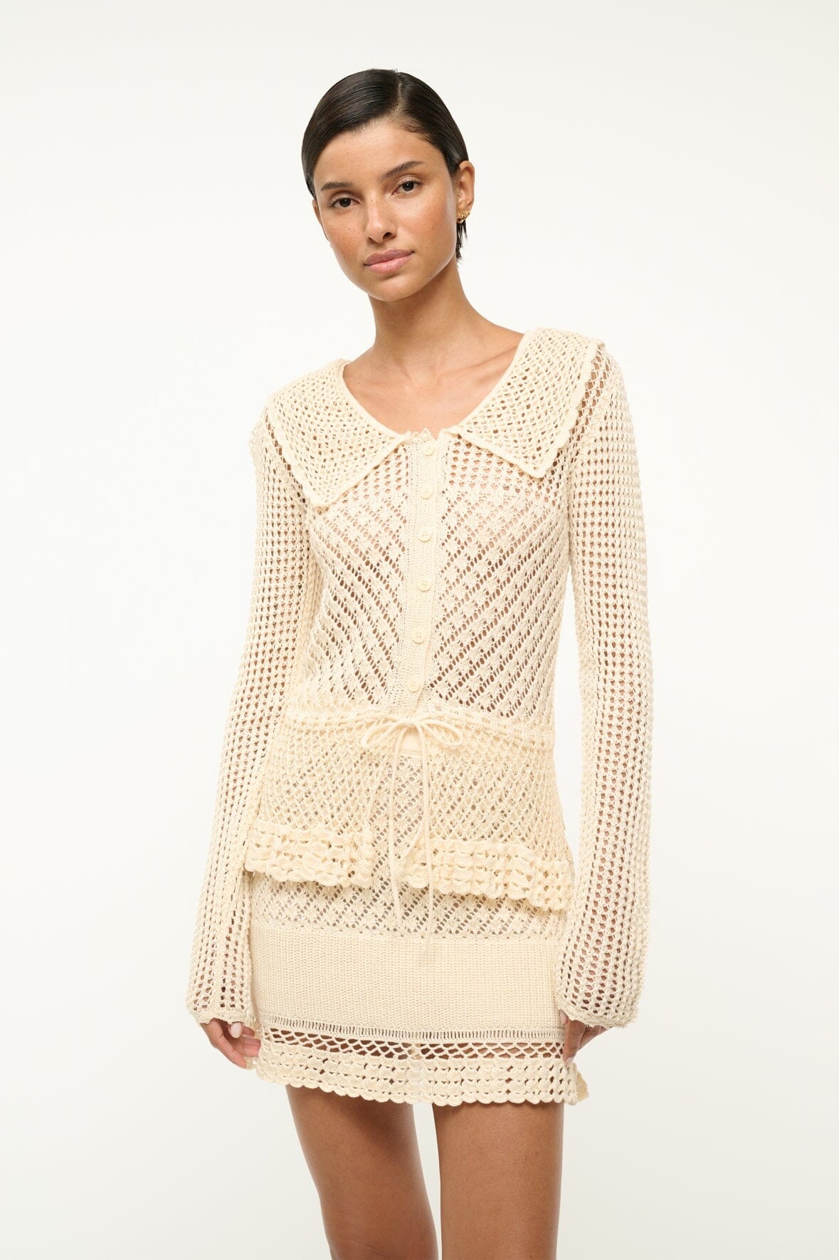 STAUD VIENNA SWEATER ECRU - 2