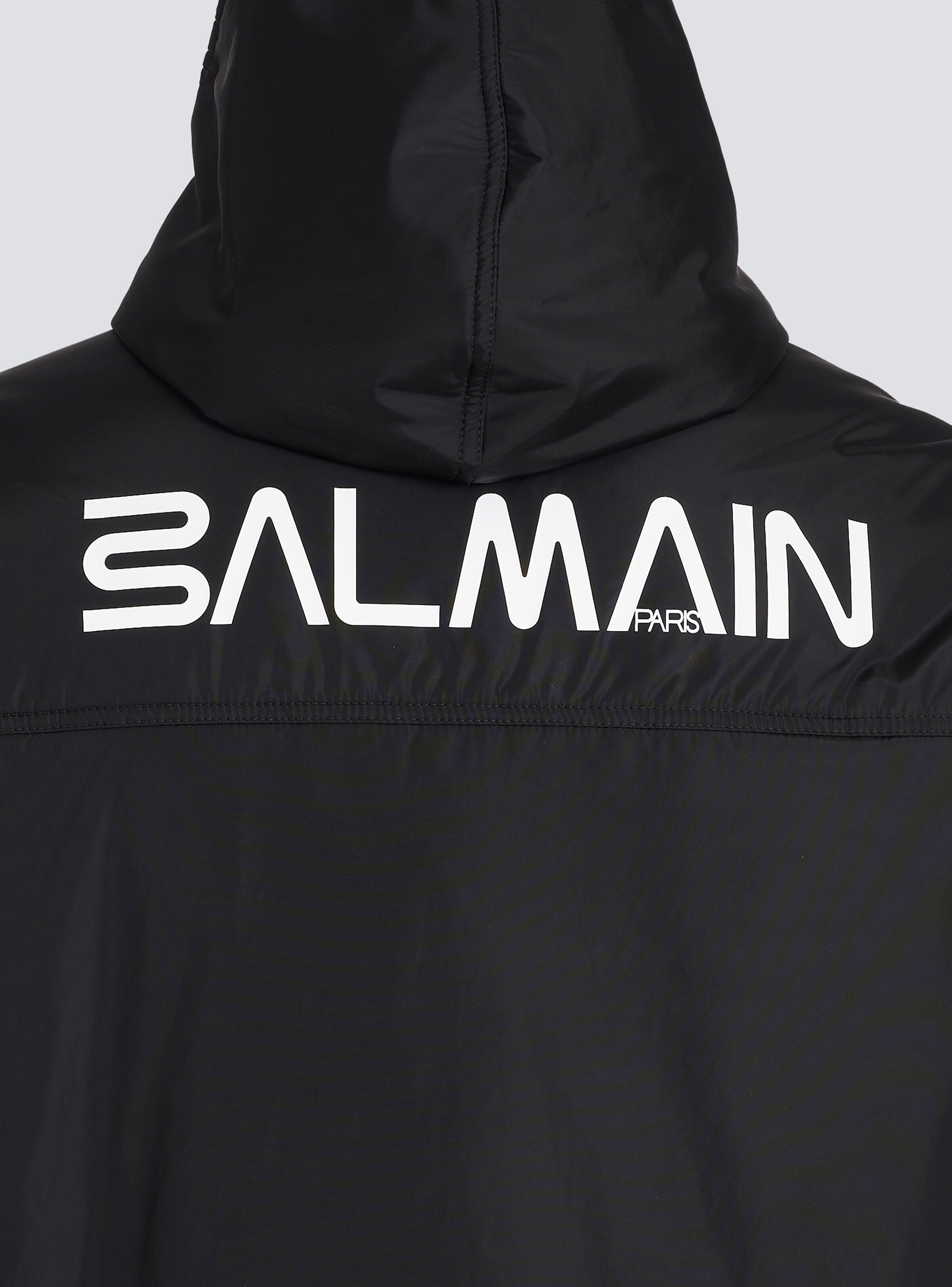 Zipped bomber jacket with nylon hood - 9