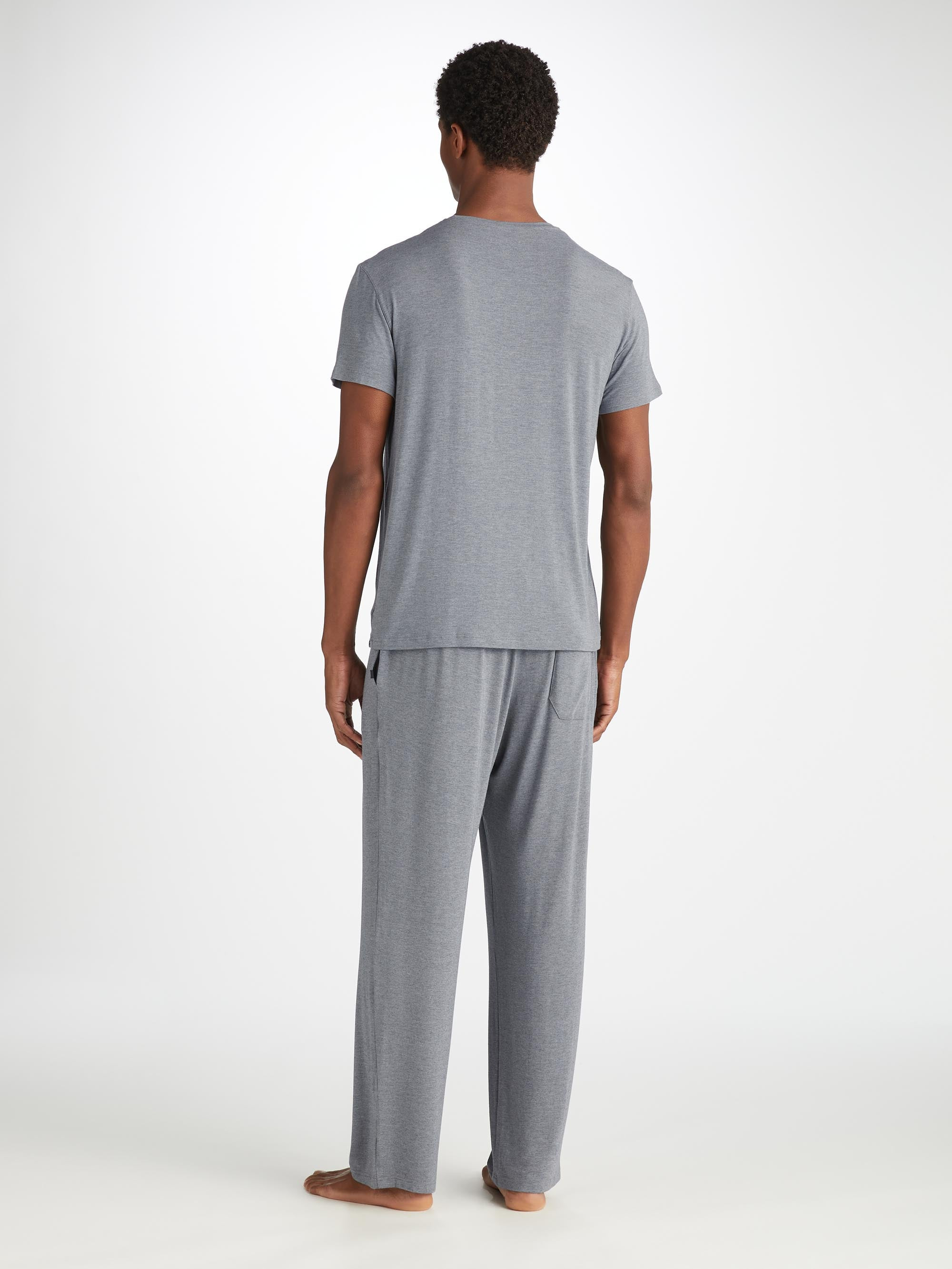 Men's T-Shirt Marlowe Micro Modal Stretch Charcoal - 4