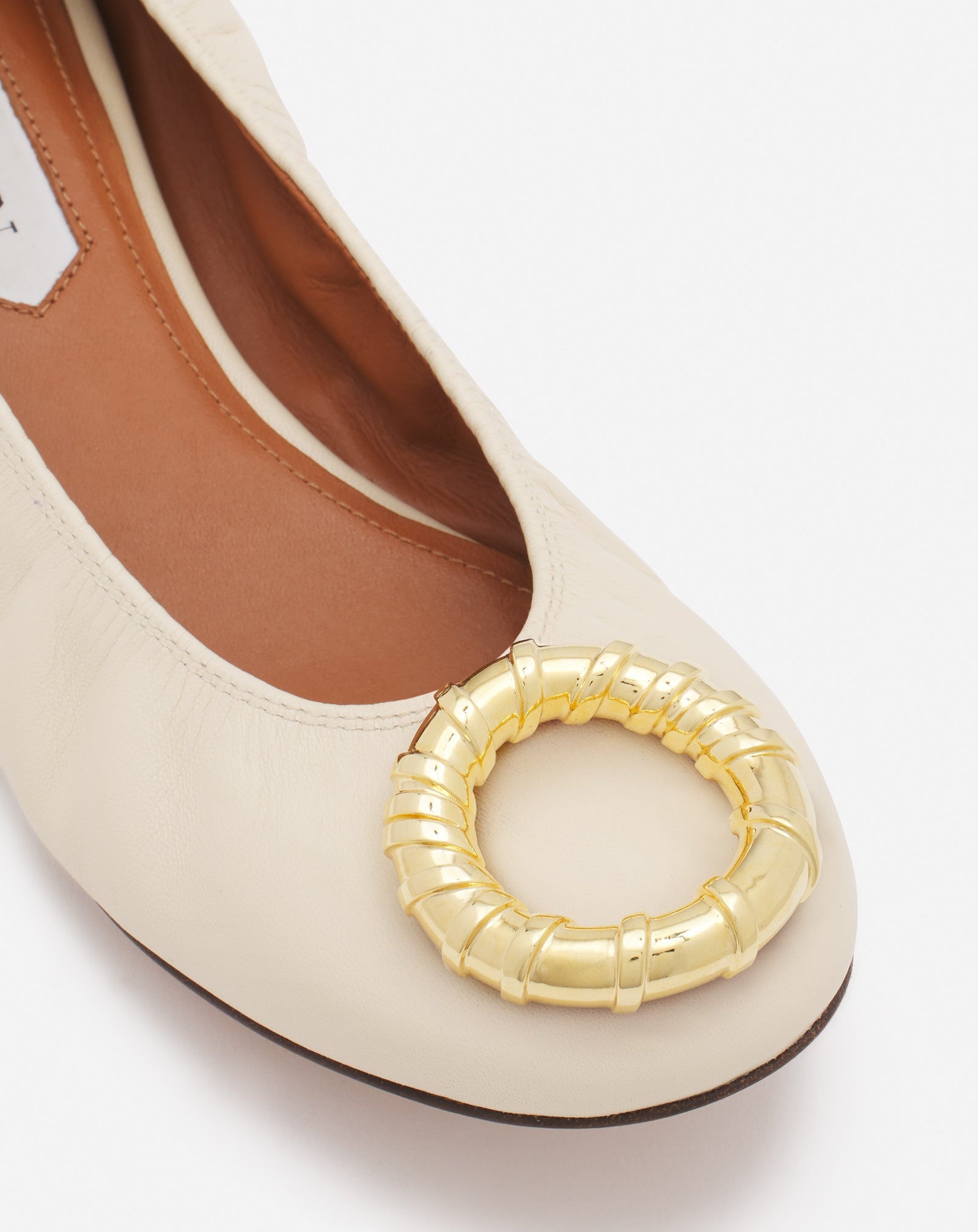 MELODIE LEATHER BALLERINA FLAT - 5