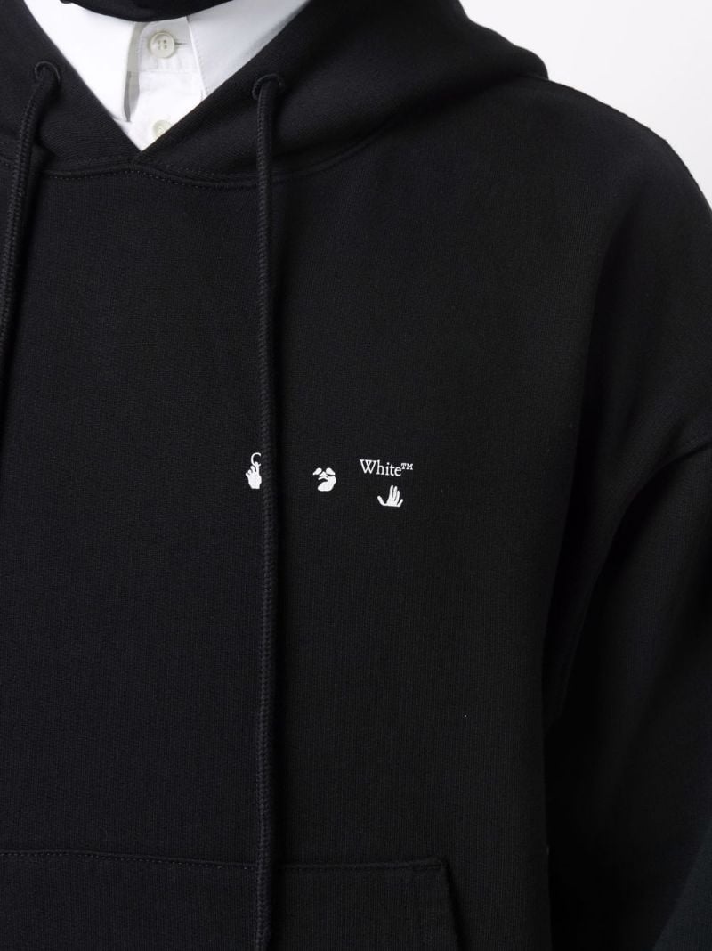 Caravaggio Paint layered hoodie - 9