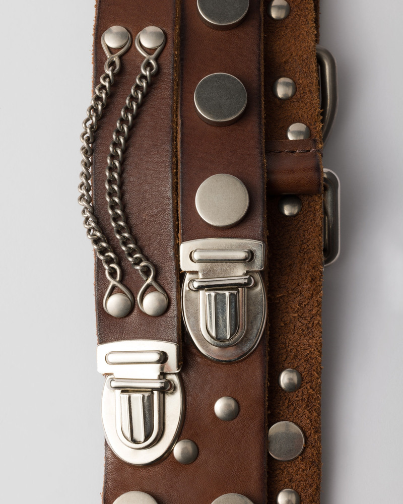 Prada Studded leather belt outlook