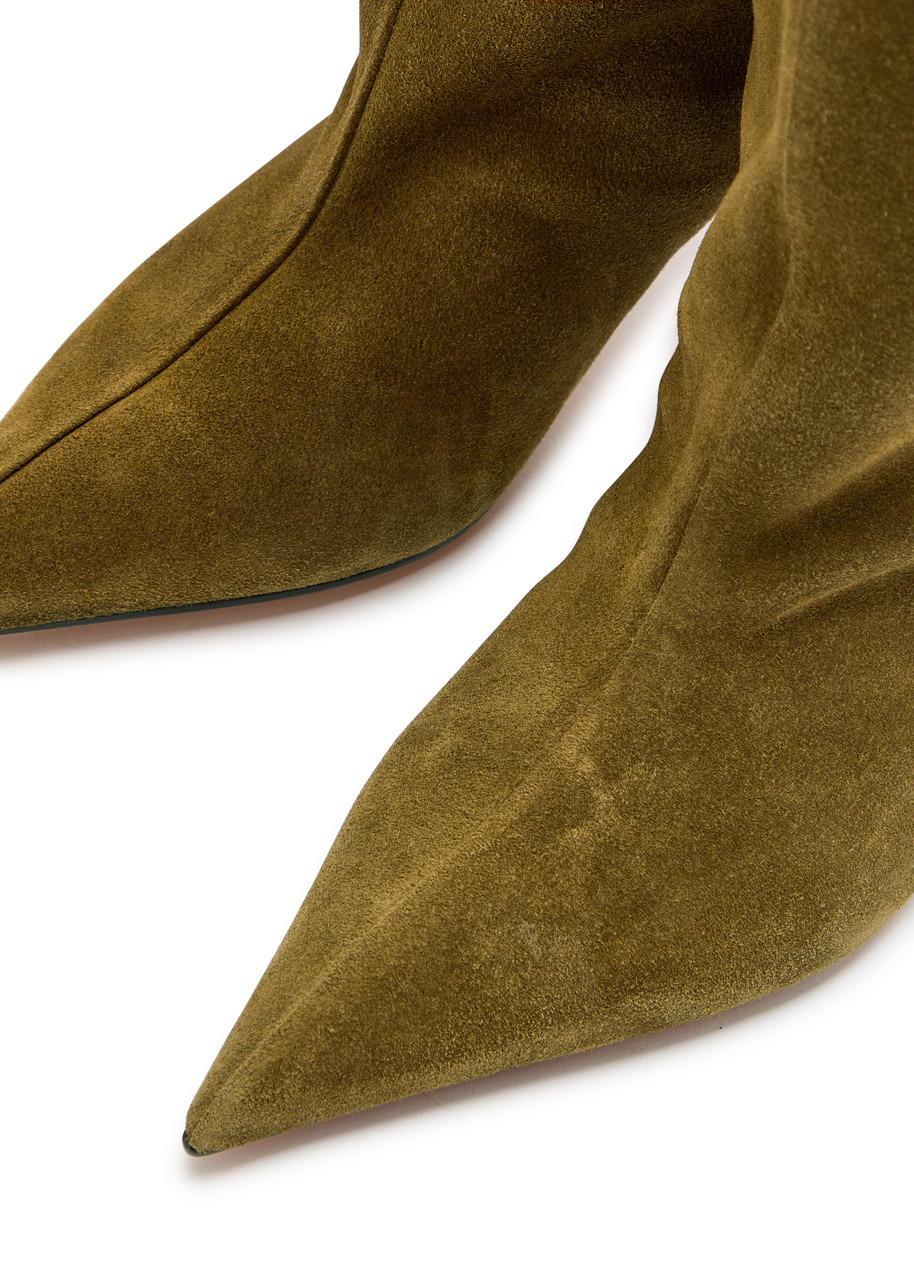 The Attico Lea 65 Suede Knee-high Boots - 3