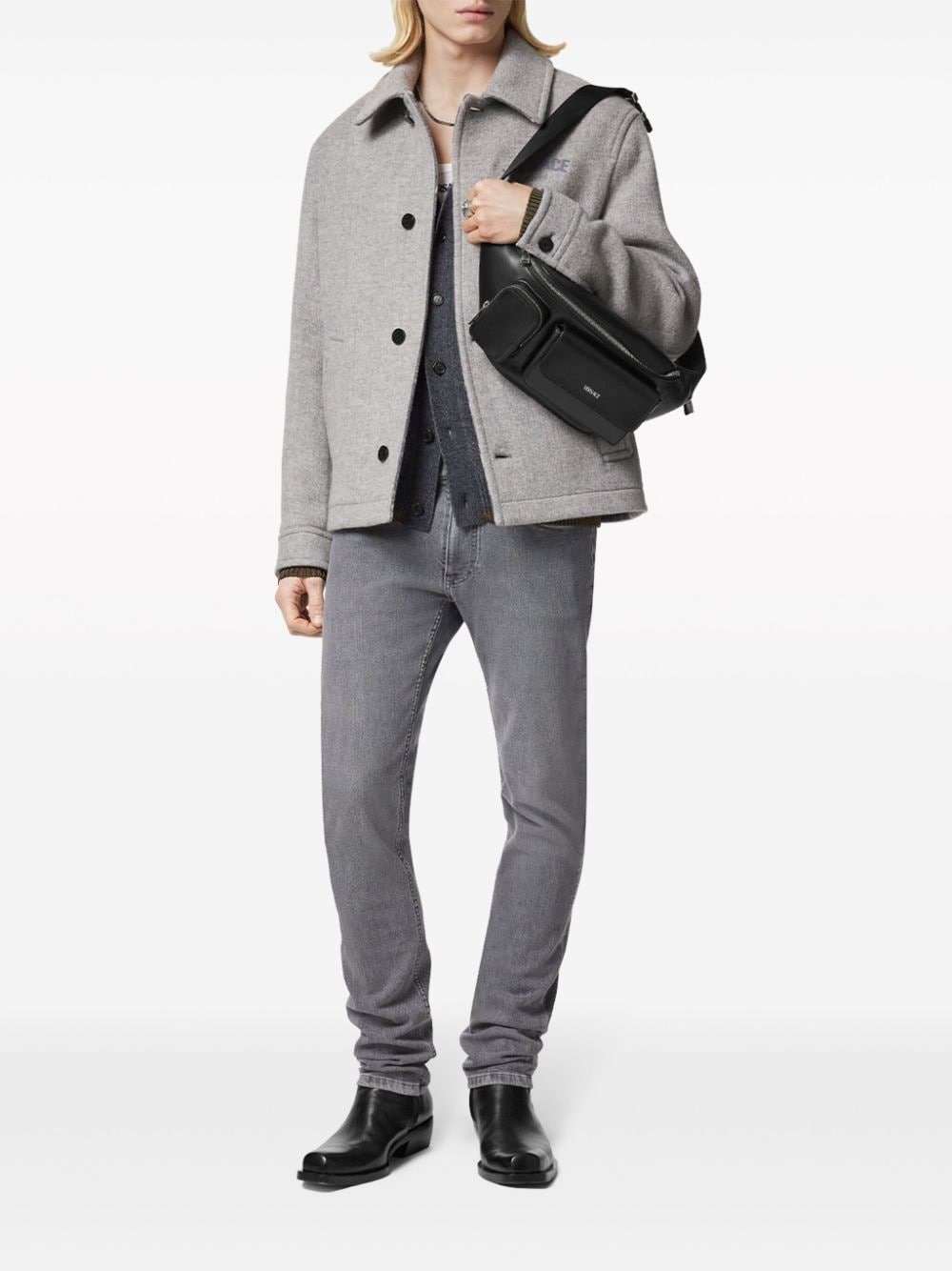 wool-blend blouson jacket - 2