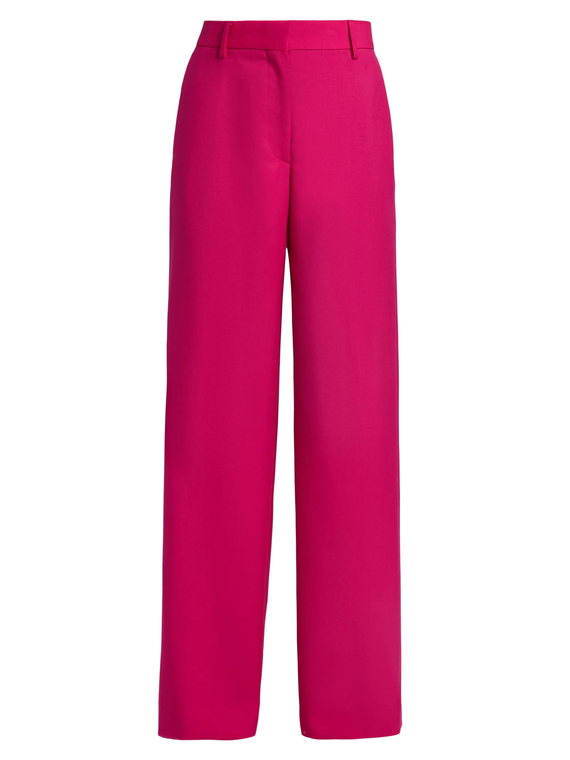 Women's Paxy Wool Straight-Leg Pants - Fuchsia - 1