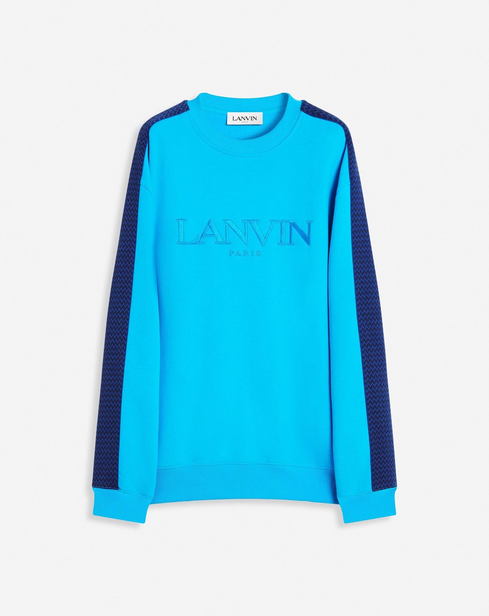 CURB SIDE LANVIN EMBROIDERED LOOSE-FITTING SWEATSHIRT - 1