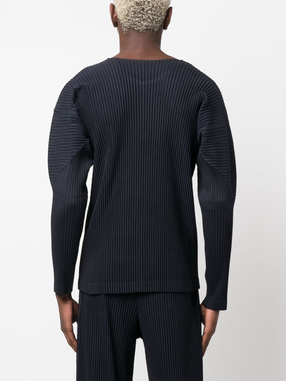 Basic panelled pleated sweatshirt - 4