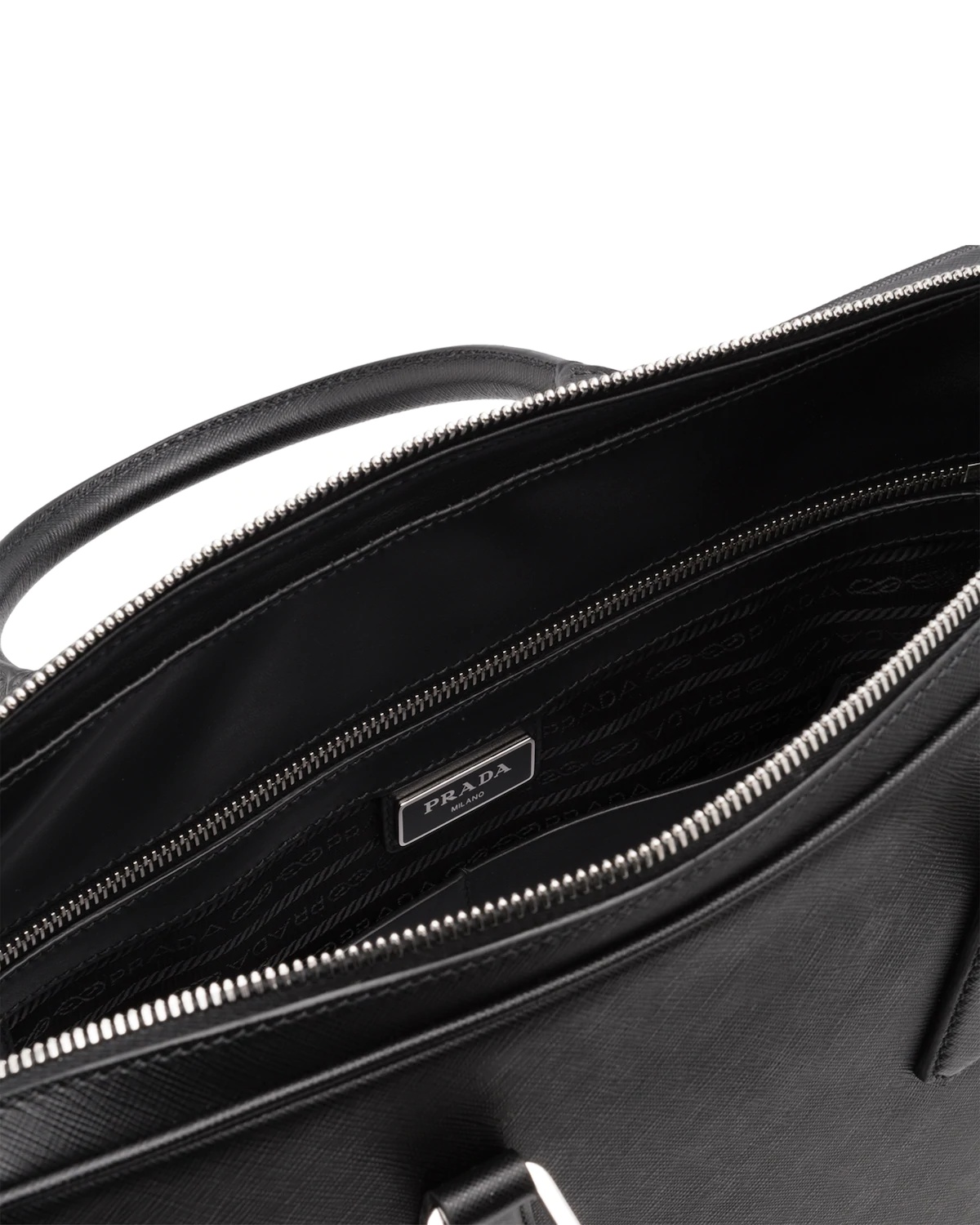 Saffiano Leather Briefcase - 5