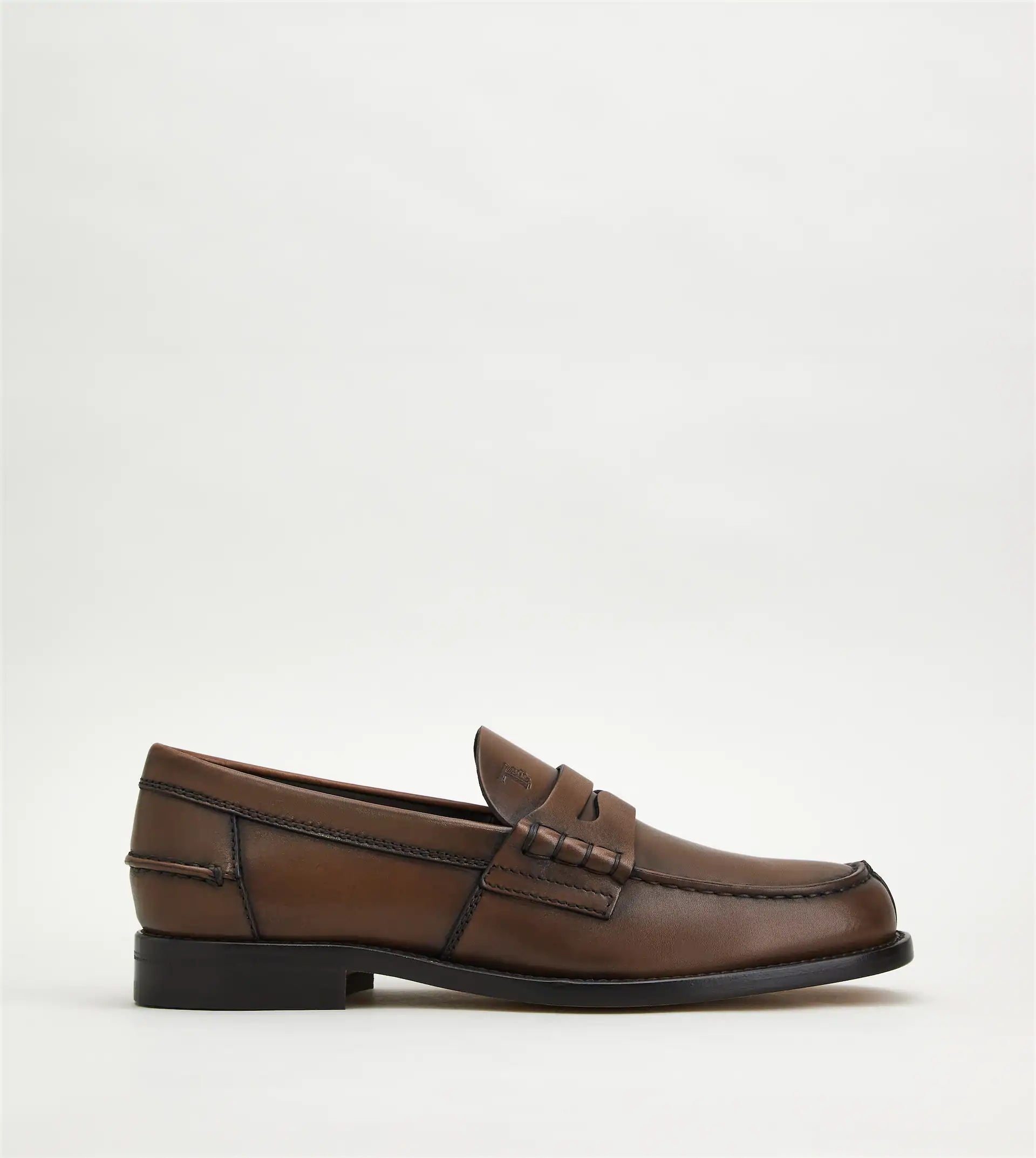 LOAFERS IN LEATHER - BROWN - 1