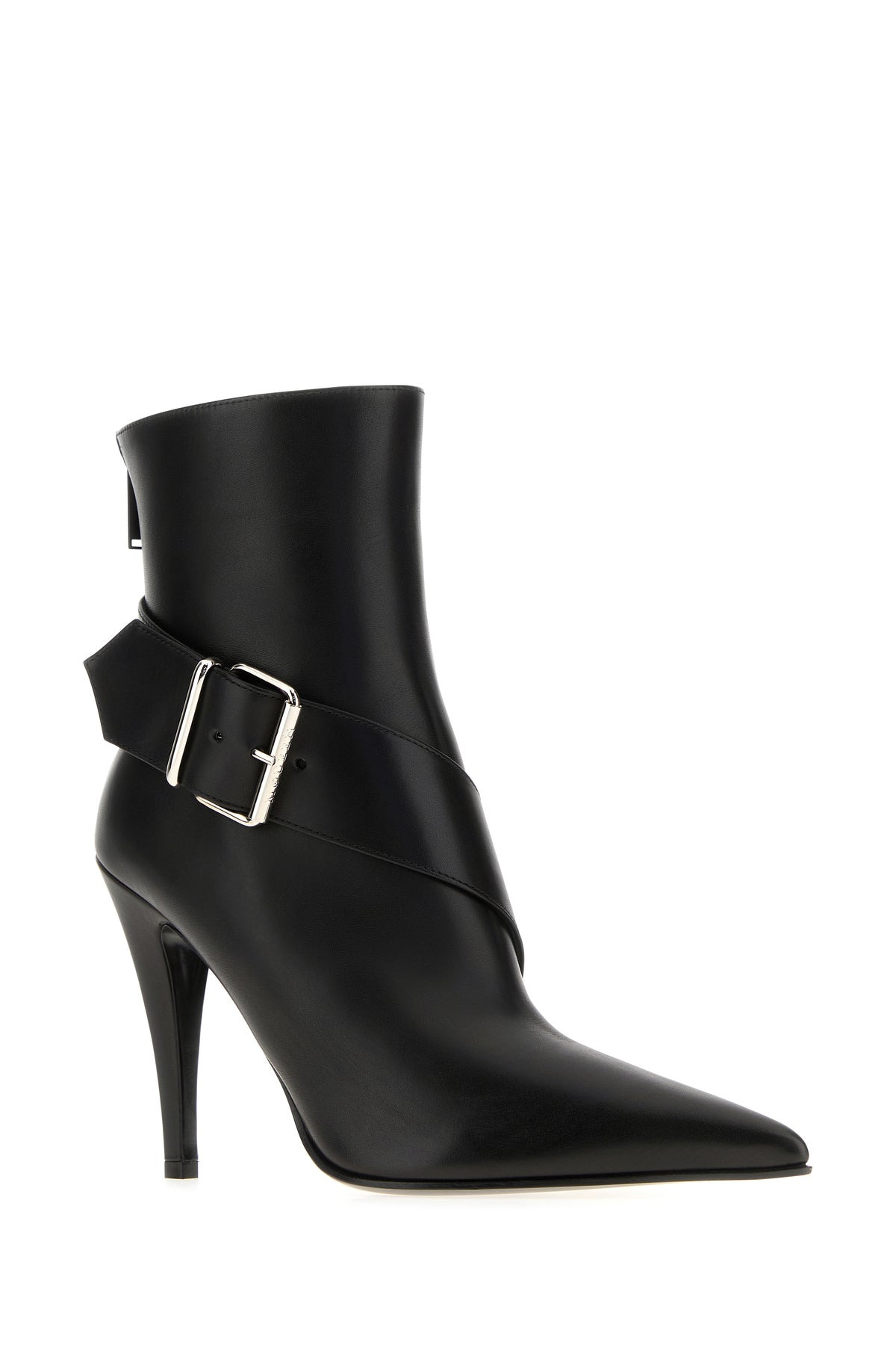 Black leather ankle boots - 2