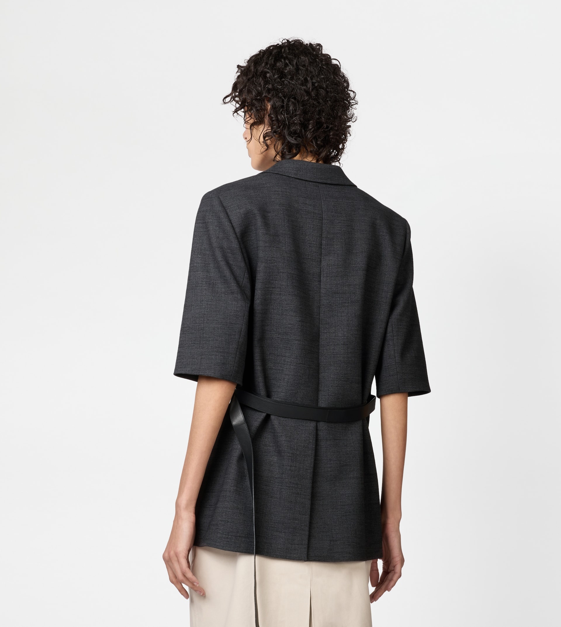 COTTON BLEND JACKET - GREY - 4