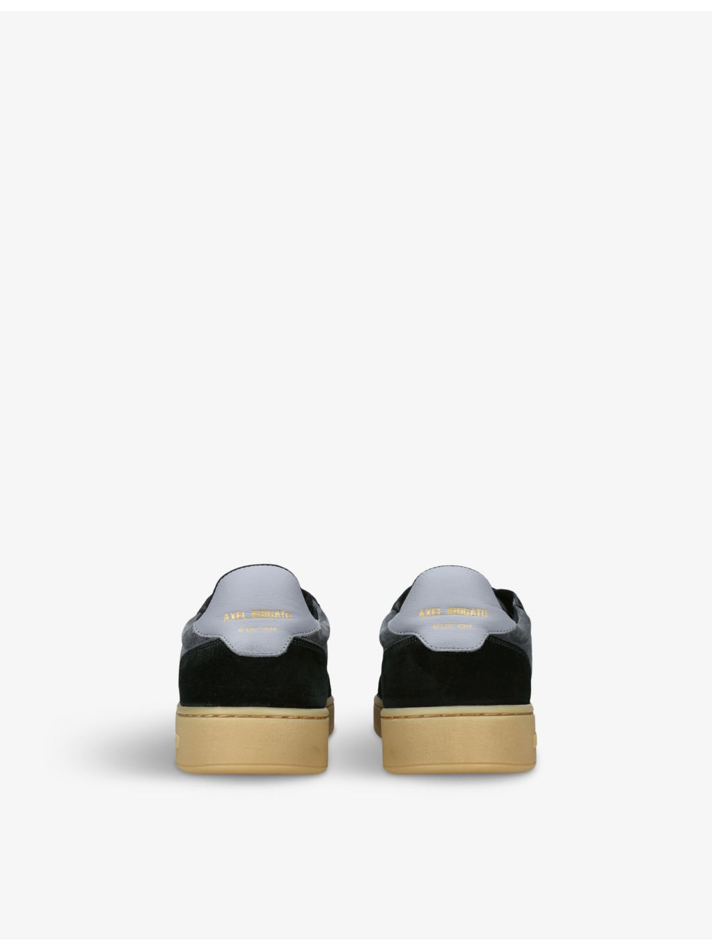 Dice leather and suede low-top trainers - 4