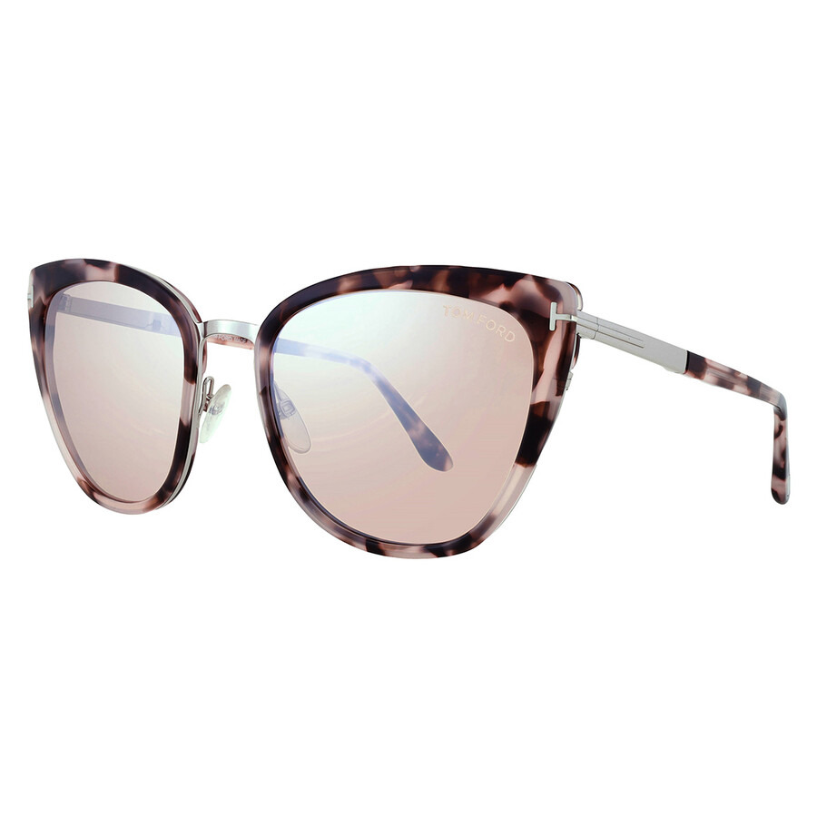 Tom Ford Simona Champagne Silver Flash Butterfly Ladies Sunglasses FT0717 55G 57 - 2