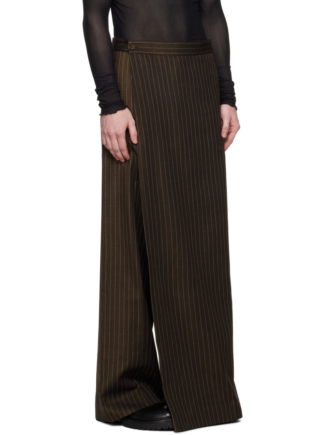 Brown 'The Suit Pant Skirt' Trousers - 2