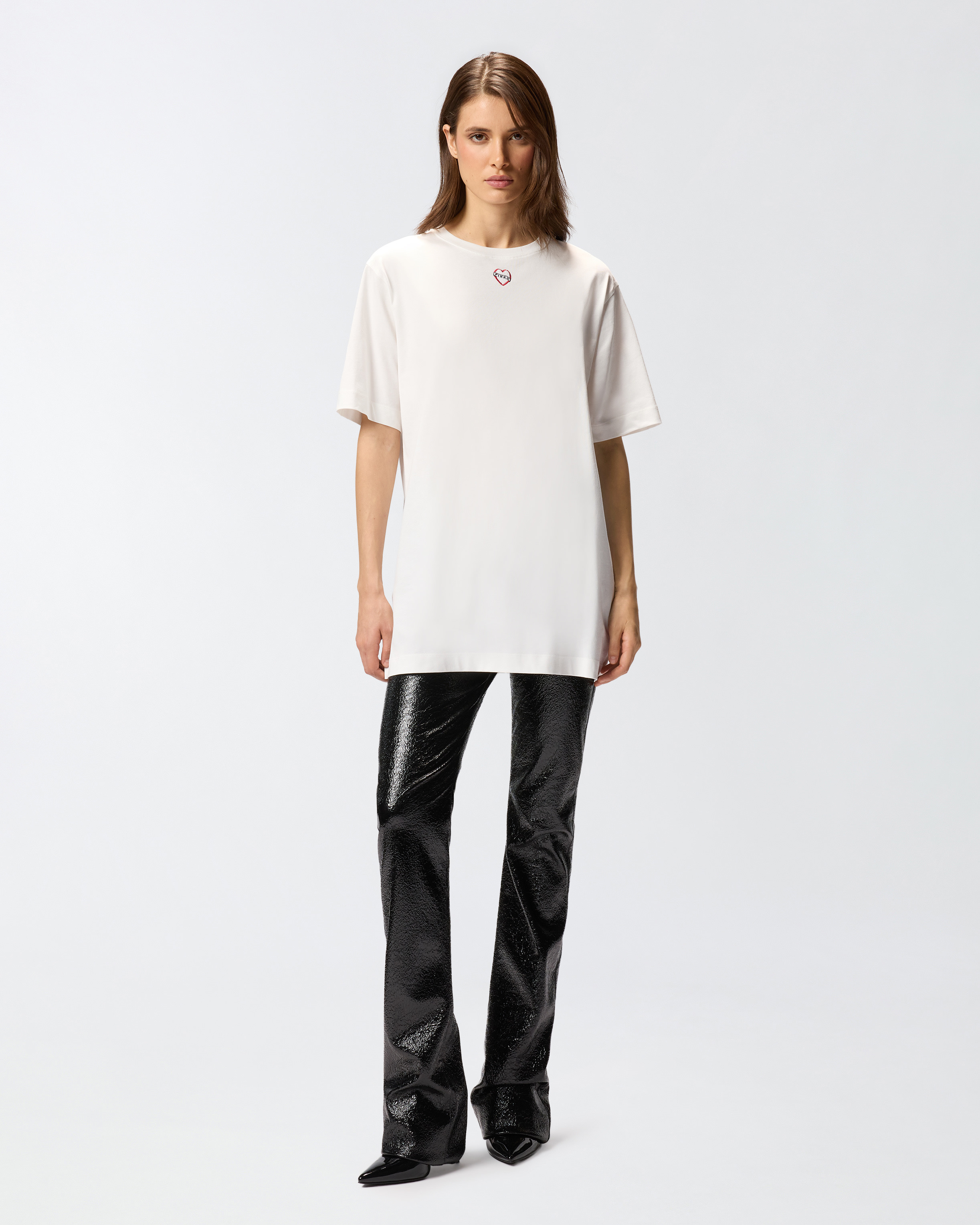 OVERSIZED LONG T-SHIRT WITH PRINT AND EMBROIDERY - 3