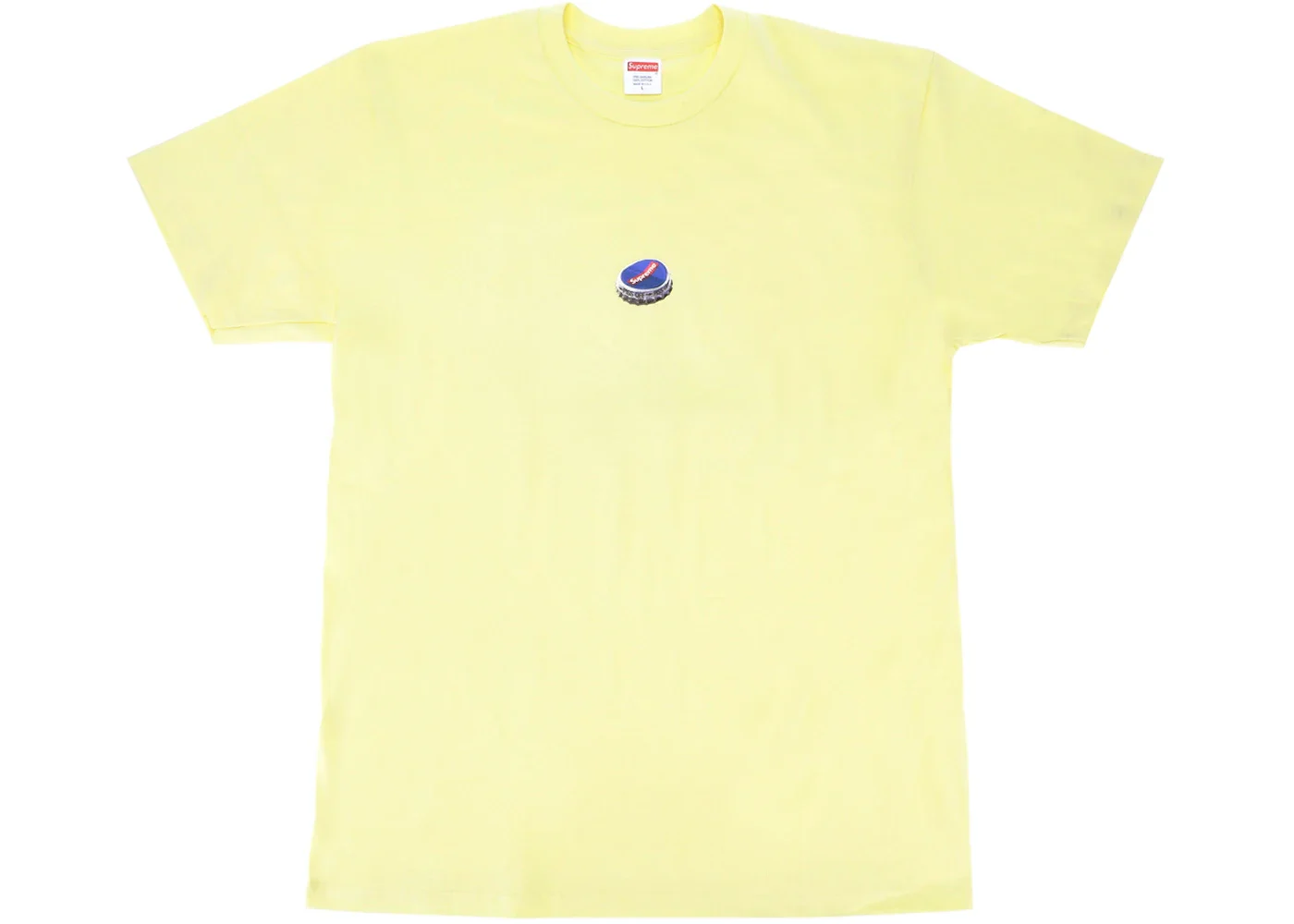 Supreme Bottle Cap Tee Pale Yellow - 1