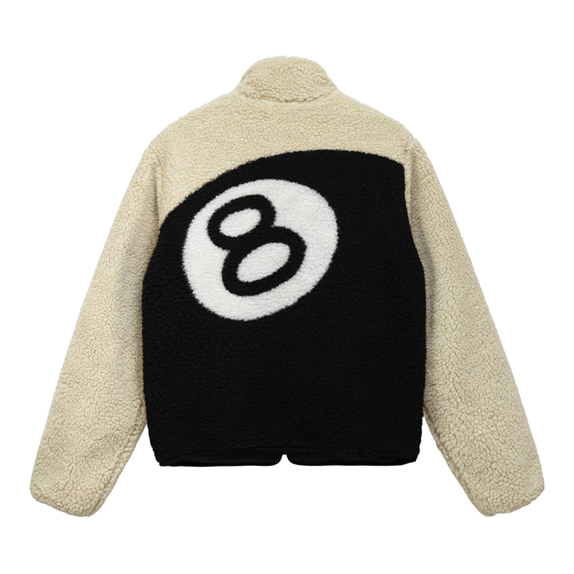 Stussy 8 Ball Sherpa Jacket 'Natural' - 2