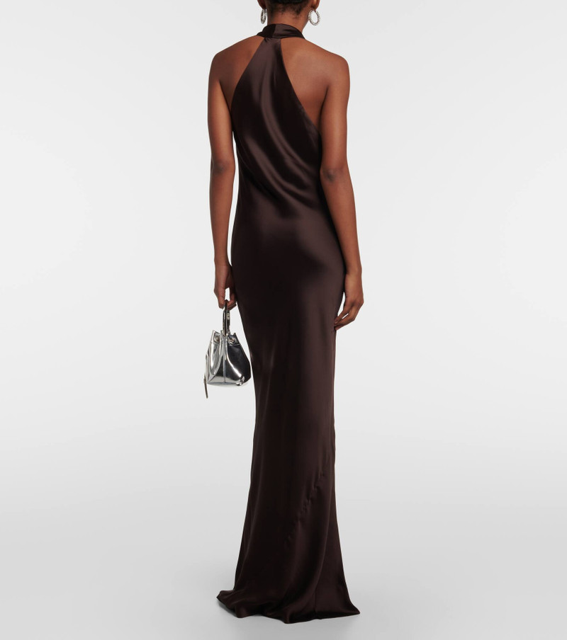 Draped halterneck gown 3