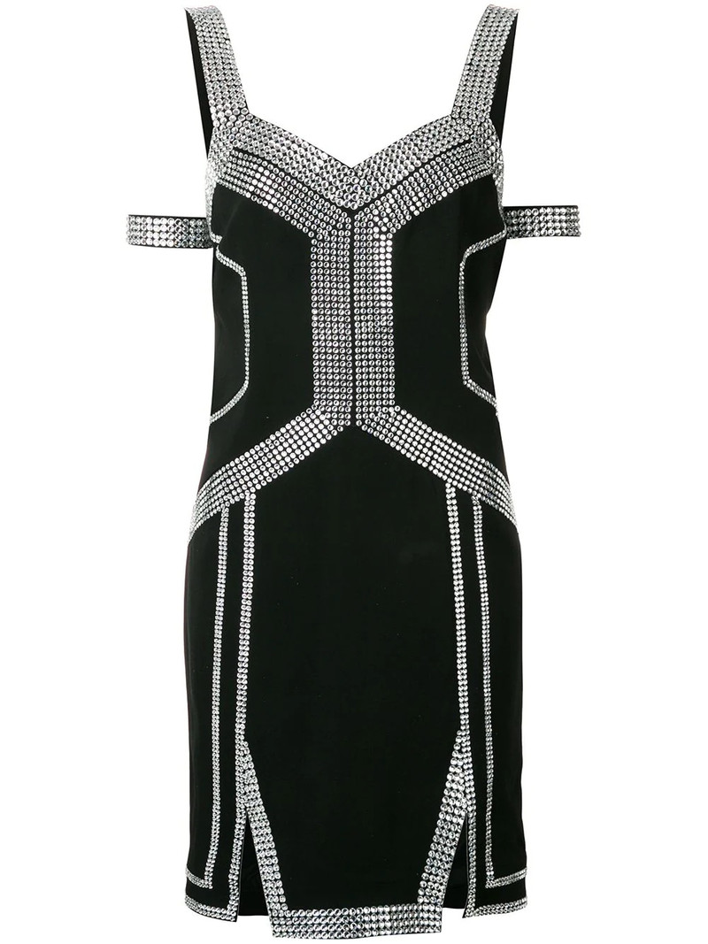 embellished trim dress 1